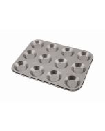 Carbon Steel Non-Stick 12 Cup Bun Tray - Genware