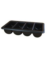 Cutlery Tray/Box  FULL SIZE Black 13" X 21" - Genware