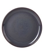 Terra Stoneware Rustic Blue Coupe Plate 24cm - pk 6