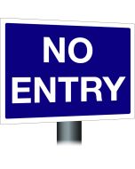 No Entry Sign 300x400mm Wall Mounted