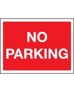 No Parking Sign 300x400mm Wall Mounted