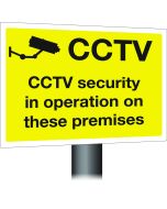 CCtv in operation on premises . 300x400mm W/M