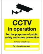 CCTV in operation/ for purpose of public safety etc. 600x400mm E/R