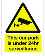 This Car Park in Under 24hr Surveillance. 400x600mm. Exterior