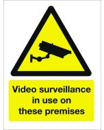 Video Surveillance in use on these premises. 400x300mm. Exterior