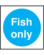 Fish only. 100x100mm. Self Adhesive Vinyl