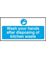 Wash hands after disposing waste. 100x200mm S/A