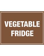 Vegetable Fridge. 150x200mm. Self Adhesive Vinyl