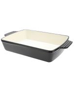 Black Cast Iron Dish Rectangular 28 x 22 x 6.5 cm 2 Litres Sunnex CST28K