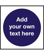 Mandatory Create Your Own Catering Sign - Add Your Own Text 100x100mm