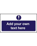 Mandatory  - Create Your Own Catering Sign - Add Your Own Text 100x200mm