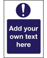 Mandatory - Create Your Own Catering Sign - Add Your Own Text 300x200mm