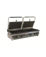 Roller Grill D'PANINI L Large Double - Ribbed Top & Flat Base Plates Contact Grill