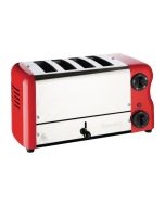 Rowlett Esprit 4 Slot Toaster Traffic Red w/2x Additional Elements & Sandwich Cage - CH184