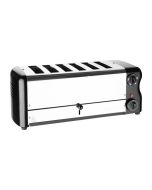 Rowlett Esprit 6 Slot Toaster Jet Black w/2x Additional Elements & Sandwich Cage - CH187