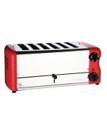 Rowlett Esprit 6 Slot Toaster Traffic Red w/2x Additional Elements & Sandwich Cage - CH188