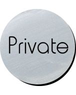 Private 75mm disc silver finish