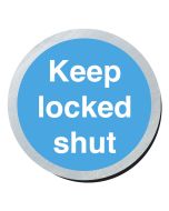 Keep locked shut. 75mm disc silver finish