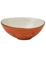 Orion Elements Rustic Shaped Bowl Sunburst Orange - EL23BS