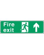 Fire exit arrow up. 150x450mm F/P