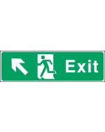 Exit arrow up left. 150x450mm S/A