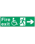 Exit disabled arrow right. 150x450mm F/P