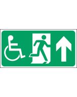 Exit disabled arrow up.150x300mm  F/P