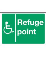 Disabled refuge point. 300x400mm S/A