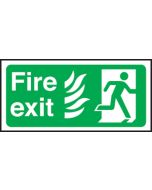 Fire Exit right Hospital. 150x300mm  F/P