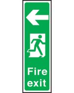 Portrait fire exit right. 450x150mm S/A