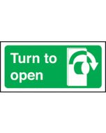 Turn right to open left. 100x200mm P/L