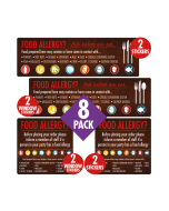 Food Allergy Awareness Pack 8 Signs - FAN005