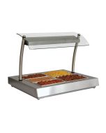 Counterline FHBM2 Heated Display Unit - Bain Marie with Overhead Quartz Halogen Lights