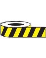 Yellow/black stripe adhesive floor tape. 50mm x 33metres