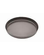 Carbon Steel Non-Stick Fluted Quiche Tin 29cm - Genware