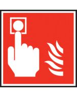 Fire alarm symbol. 100x100mm F/P