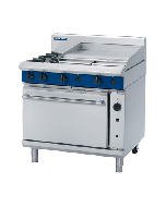 Blue Seal Evolution G56B - Gas 2 Burner Range, 600mm Griddle with Gas Convection Oven 900mm - Natural Gas