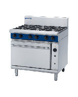 Blue Seal Evolution G56D - Gas 6 Burner Range with Gas Convection Oven 900mm - Natural Gas