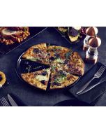 Luna Pizza Plate 33cm Dia Black Stoneware - Genware