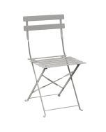 Bolero Pavement Style Steel Chairs Grey (Pack of 2)  GH551