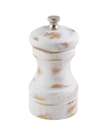 White Wash Salt/Pepper Grinder 10cm - Genware