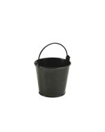 Galvanised Steel Serving Bucket 10cm Ø Black - Genware