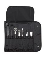 Complete 7 Piece Garnish Tool Set & Case - Genware