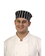 Chef's Skull Cap Butchers Stripe