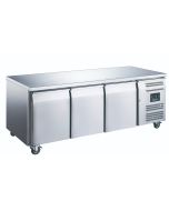 Blizzard HBC3NU Refrigerated 3 Door Prep Counter - No upstand