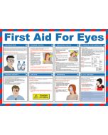 First aid for eyes poster. 420x590mm