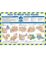 How To Wash Your Hands Poster 420x590mm