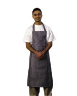 Chef's / Waiter's Bib Apron Nylon Blue & White