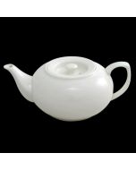 5 to 6 Cup White Ball Teapot Porcelain Stackable 950ml / 33oz - Orion C88138