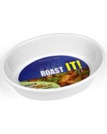 White Ceramic Oval Roaster 20cm / 8"